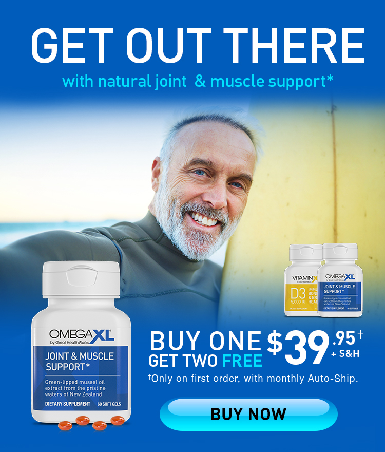Buy One Get Two Free OmegaXL and VitaminXL $39.95 Bundle